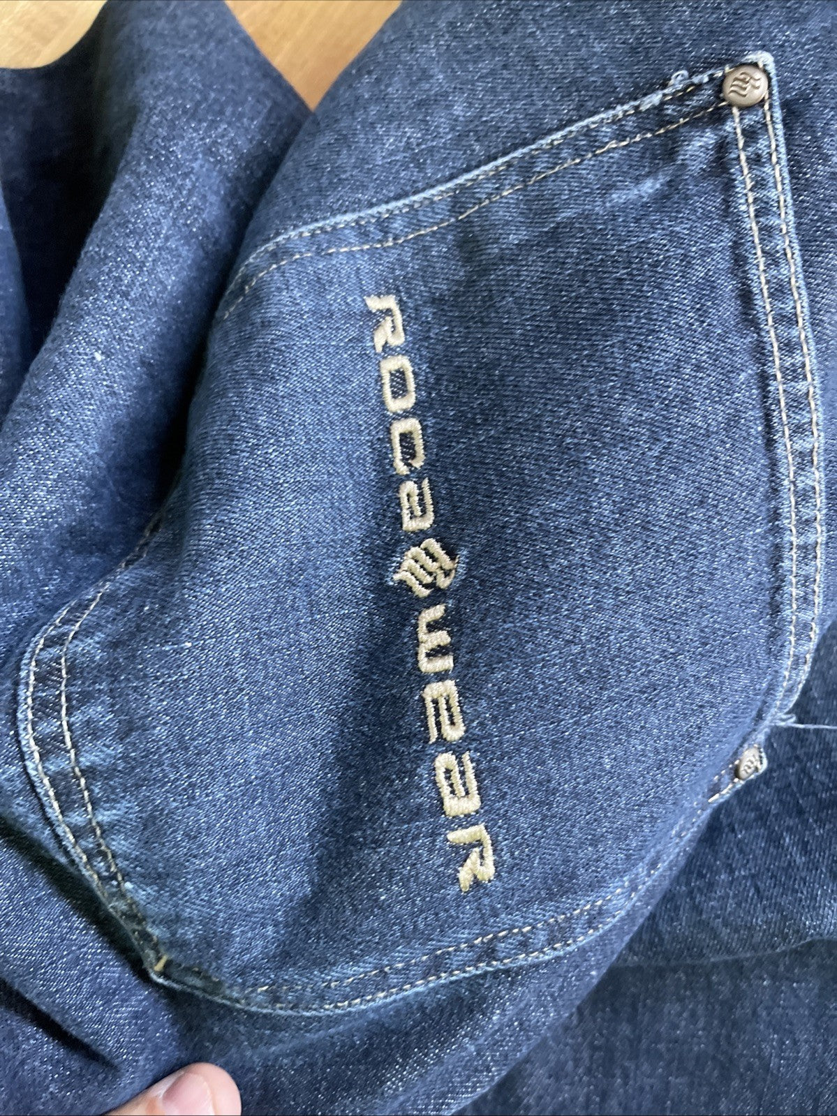 Rocawear Jeans Baggy Wide Leg Y2K Hiphop Streetwear 38/34