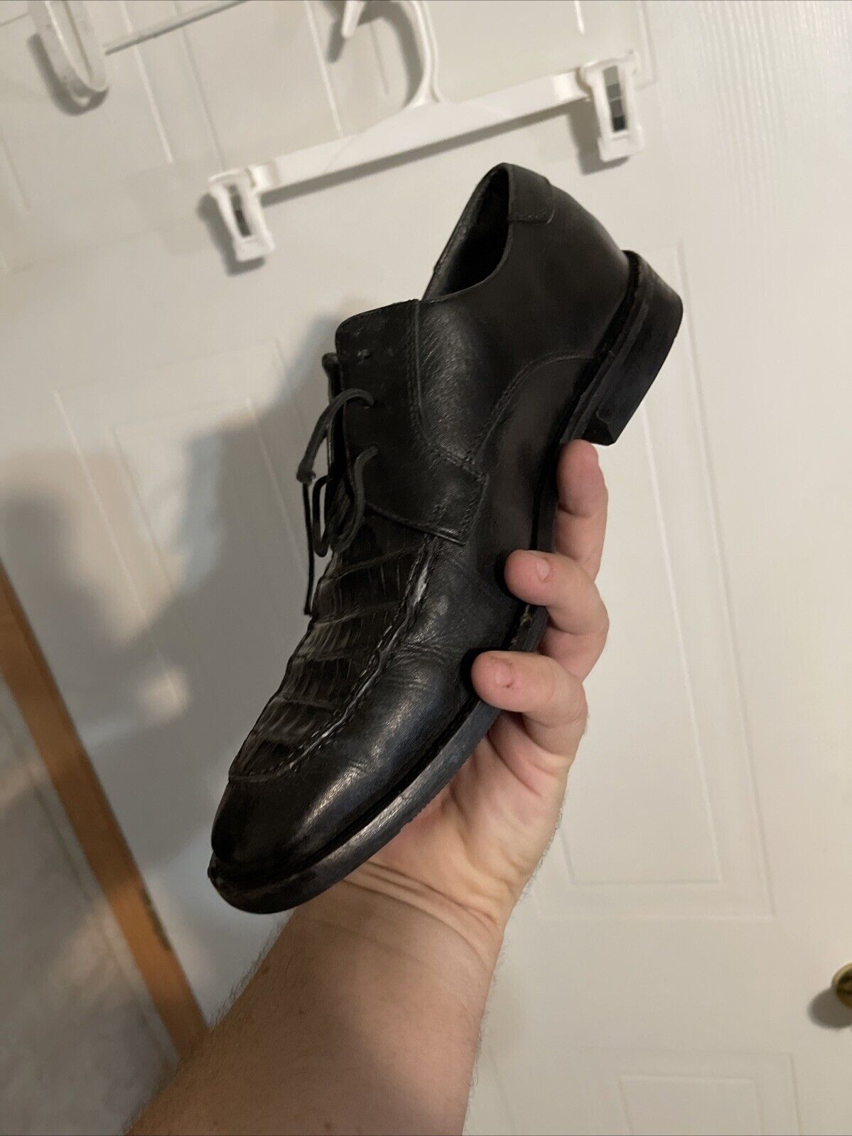 Brass Boot Caiman Alligator Shoes 12.5