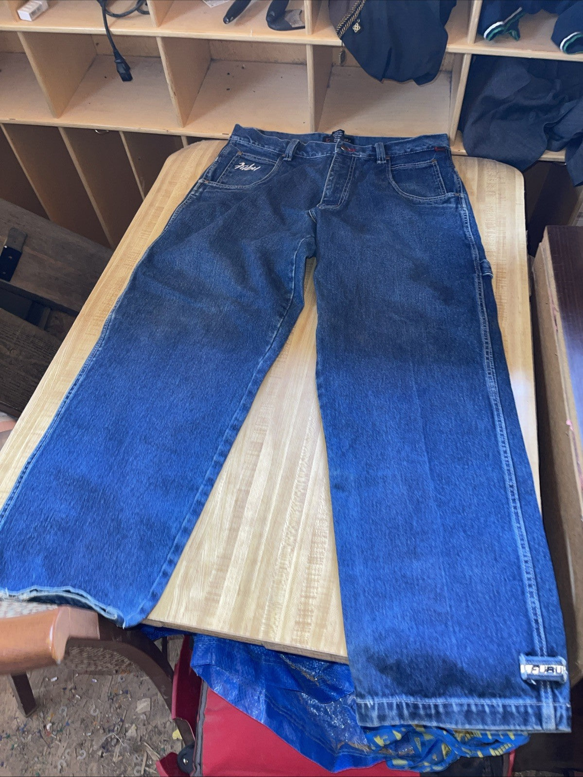Fubu Carpenter Jeans 36/34 Baggy Wide Leg Y2K Vintage Hiphop Streetwear
