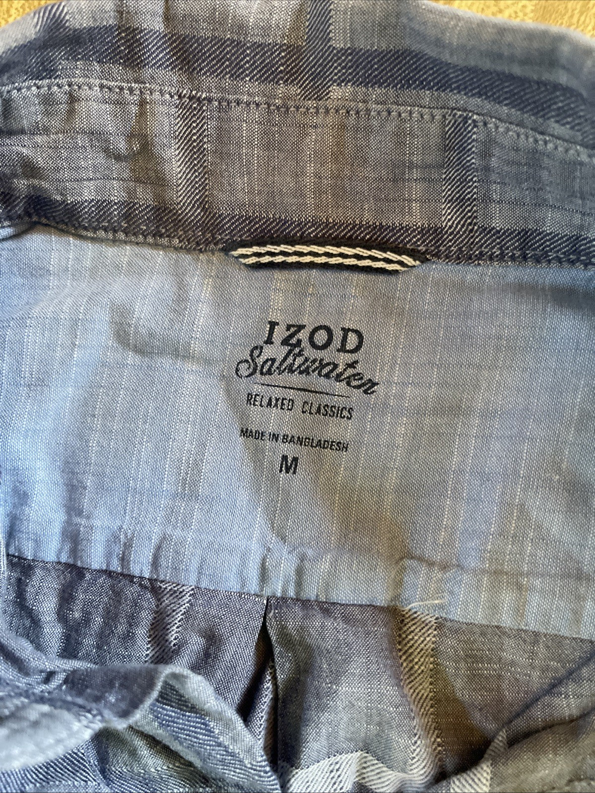 Izod Saltwater Shirt Medium 