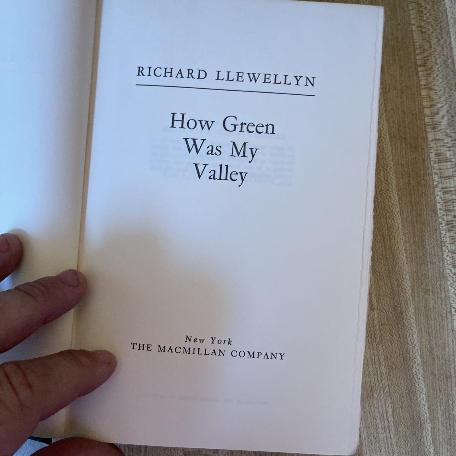 How Green Was My Valley Hardcover 