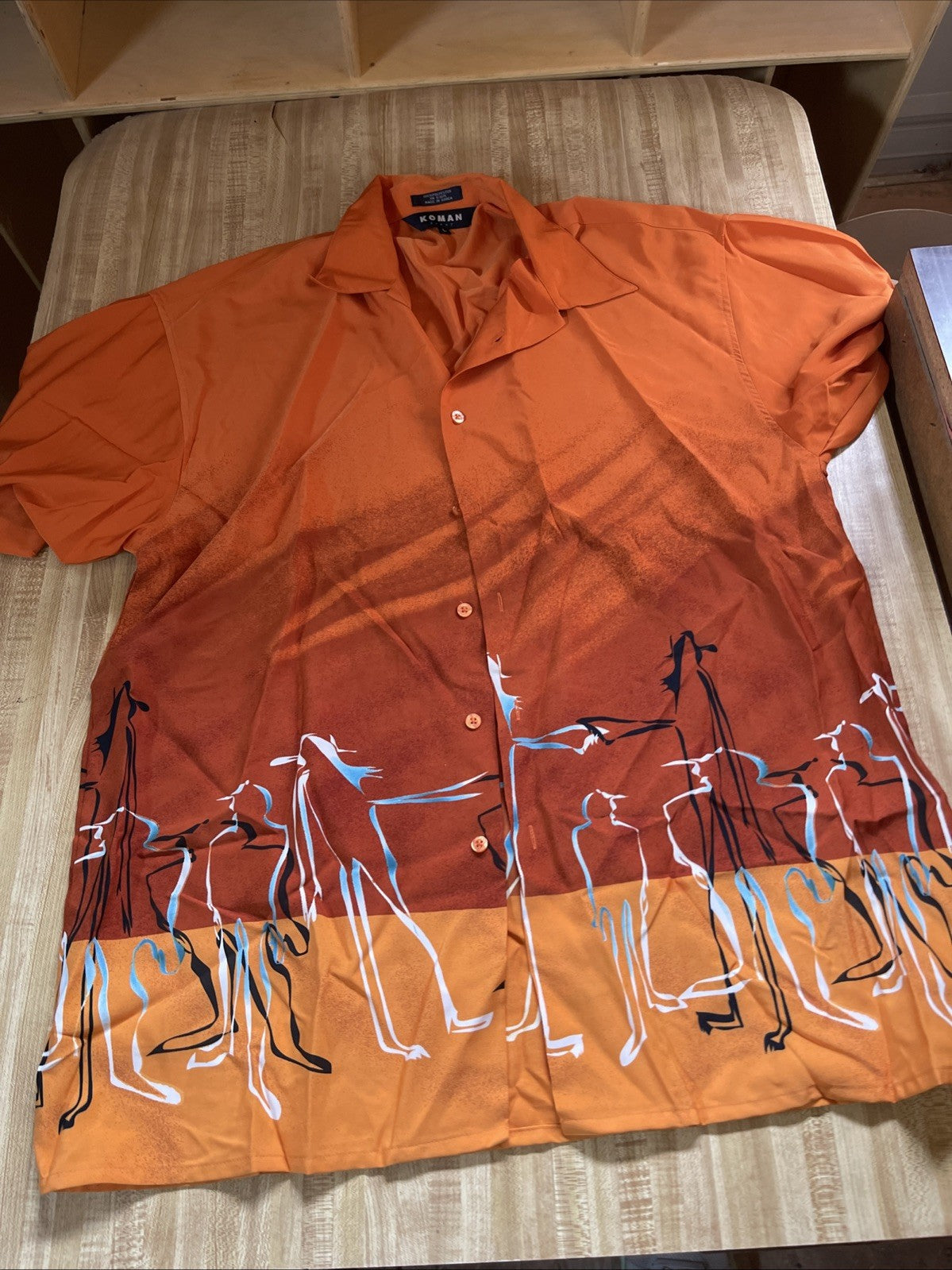 Vintage Koman Sport Shirt Large 