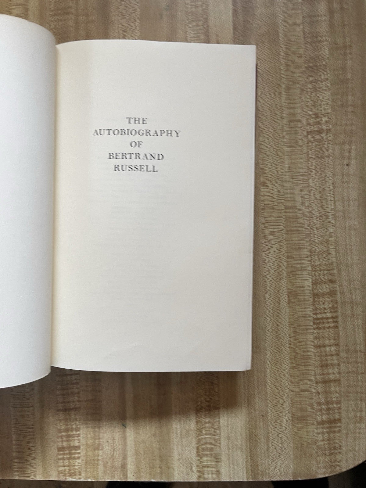 The Autobiography Of Bertrand Russell Hardcover 