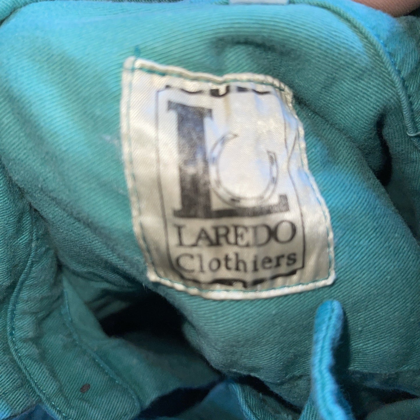 Vintage Laredo Clothiers Gunfighter Cowboy Western Shirt Large Made In USA 