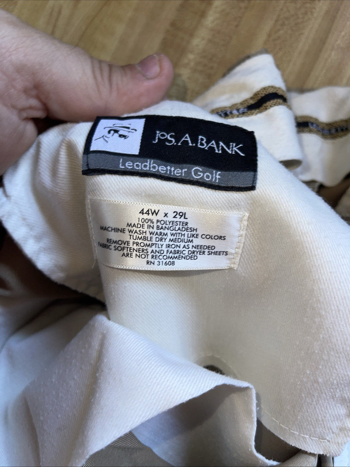 jos a bank leadbetter golf pants 44/29