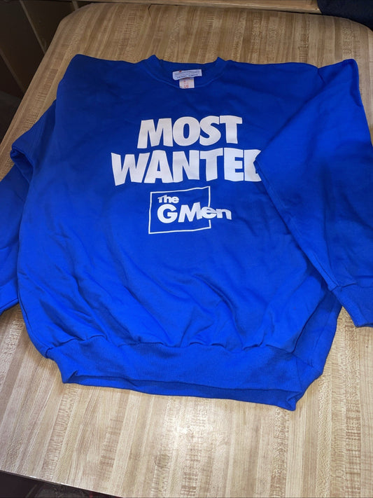 Vintage GM Most Wanted The GMen Sweatshirt Large 