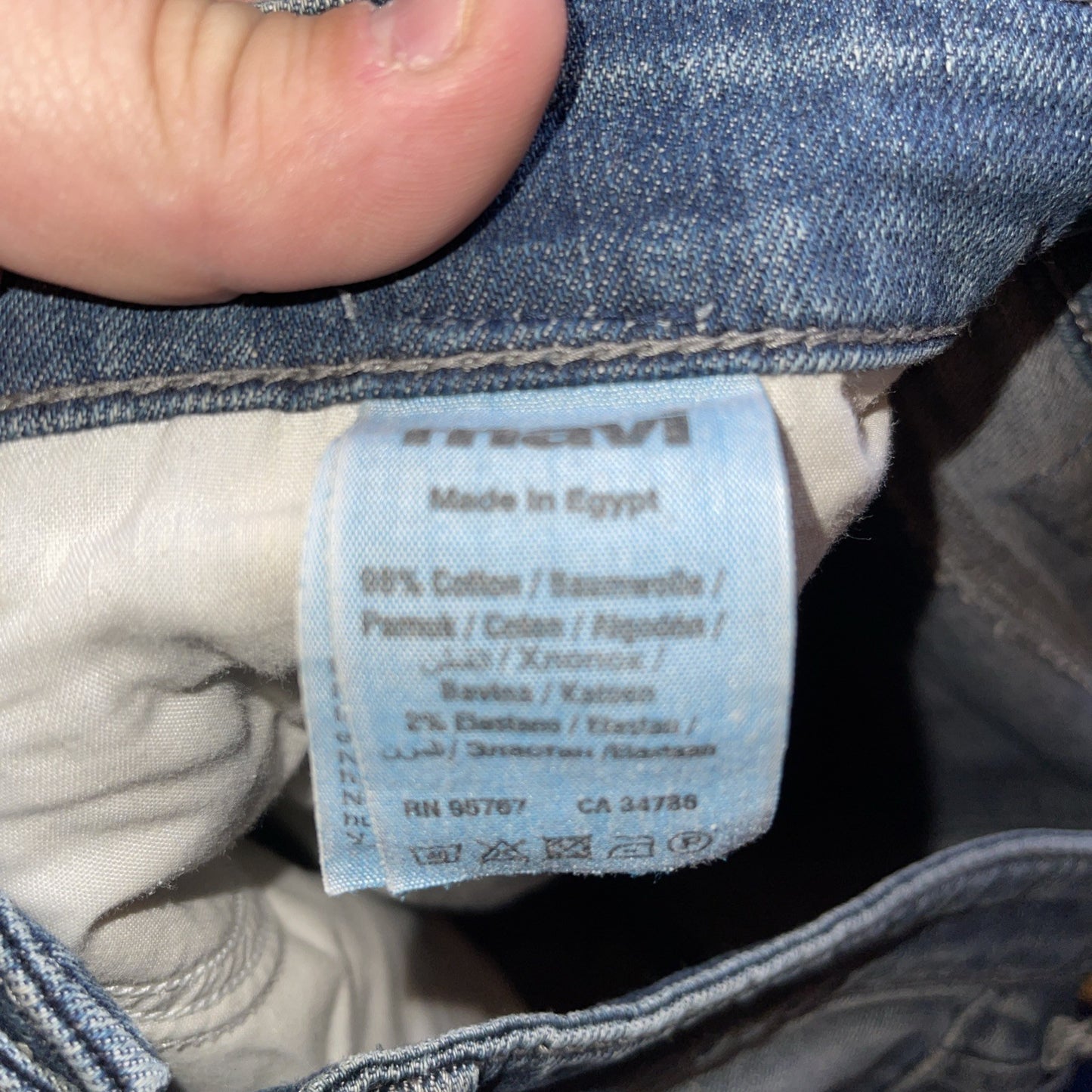 Mavi Jeans 38/32 Wide Leg 9 Inch Leg Opening