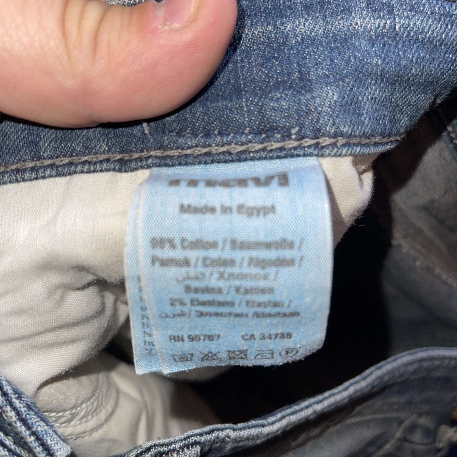 Mavi Jeans 38/32 Wide Leg 9 Inch Leg Opening