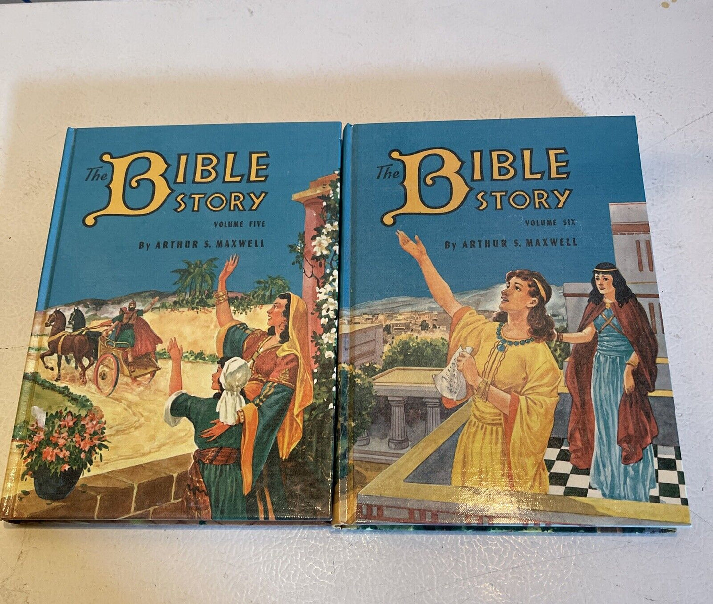 The Bible Story Hardcover Lot Antique 
