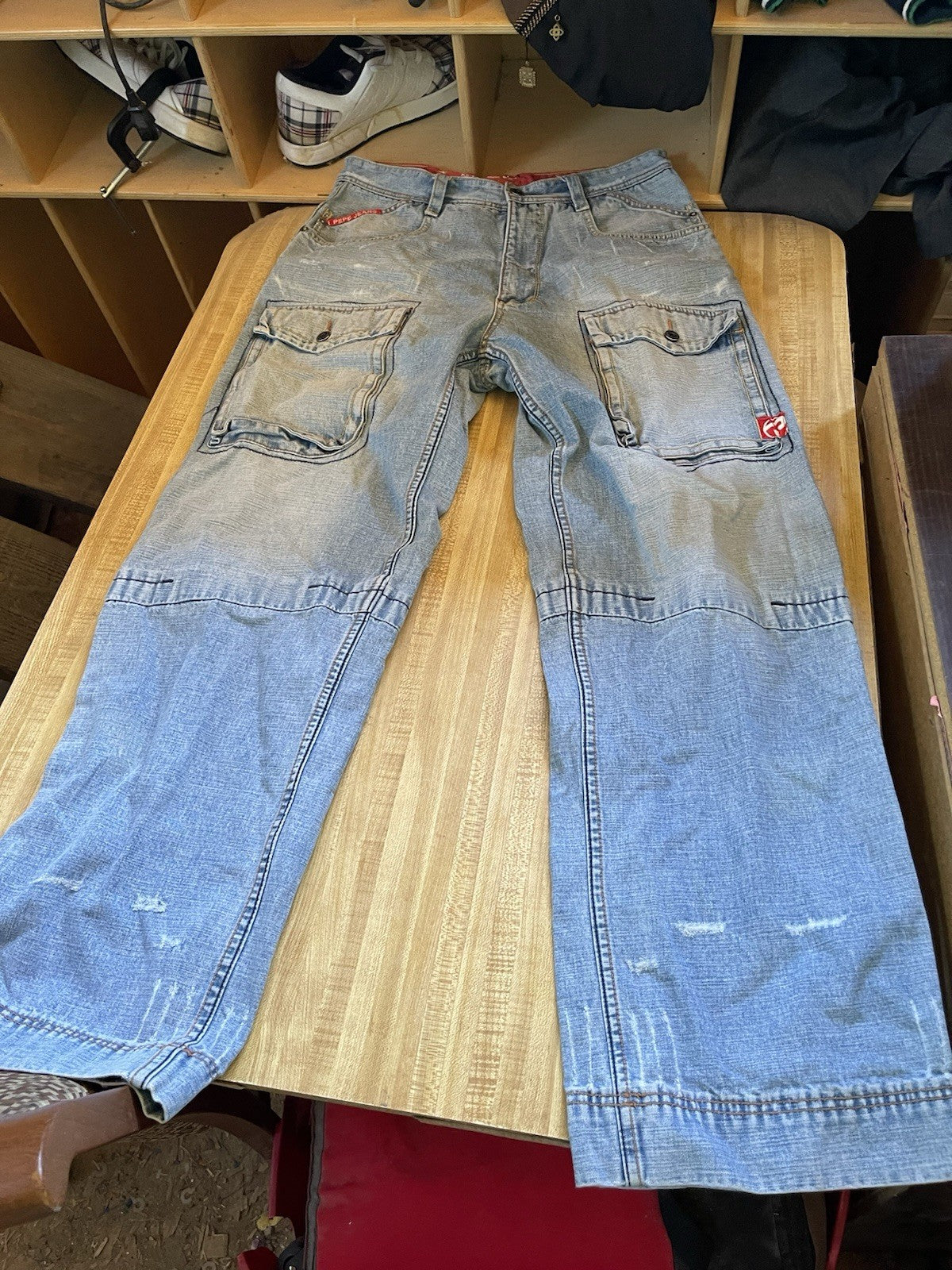Pepe Jeans Baggy Wide Leg Jeans 36/33 Y2K Hiphop Streetwear