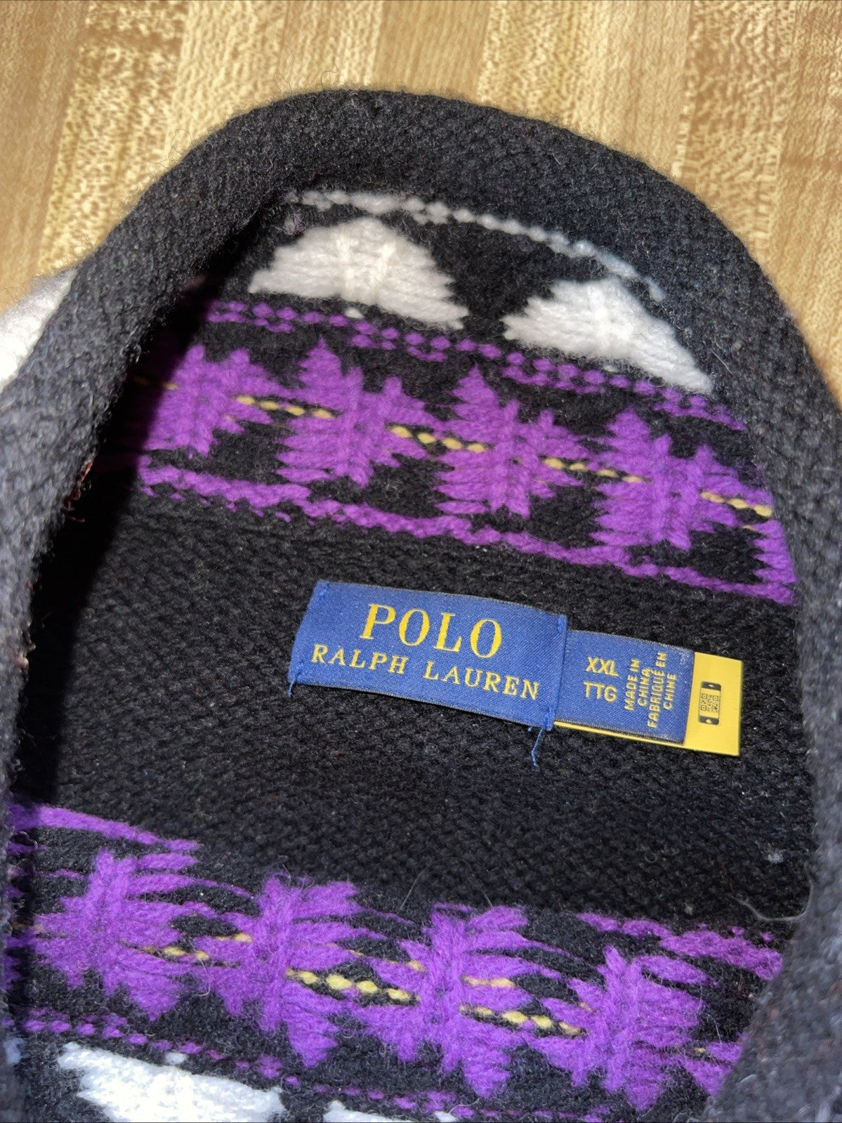 Polo Ralph Lauren Jacquard Knit Turtleneck Sweater Aztec Southwestern XXL 