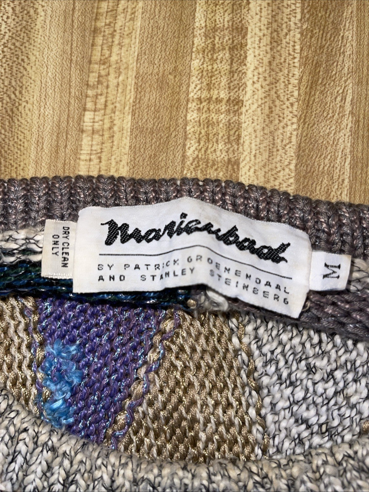 Vintage Mariembad Sweater Thick Heavy Chunky Coogi Style Medium