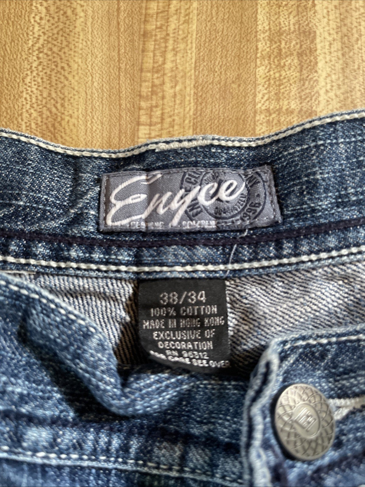 Enyce Jeans 38/34 Baggy Wide Leg Y2K Hiphop Streetwear 