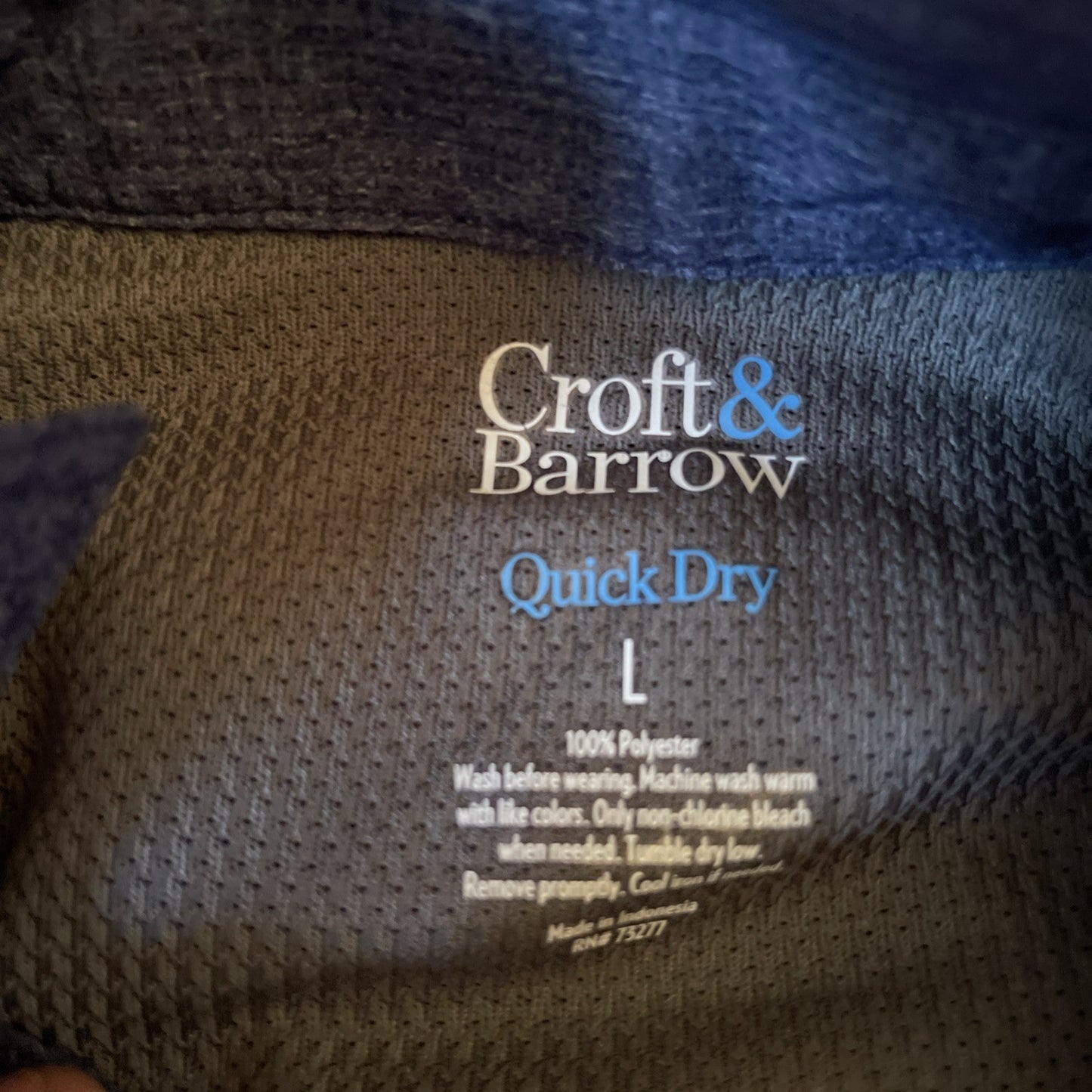 croft barrow quick dry shirt large