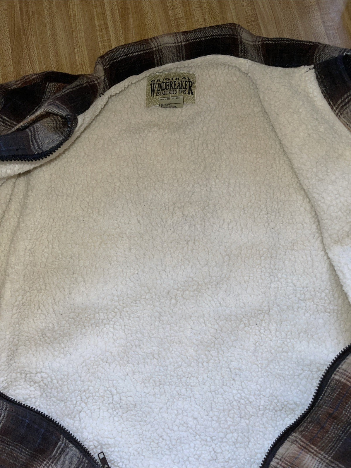 Original Windbreaker Sherpa Lined Jacket XL Work