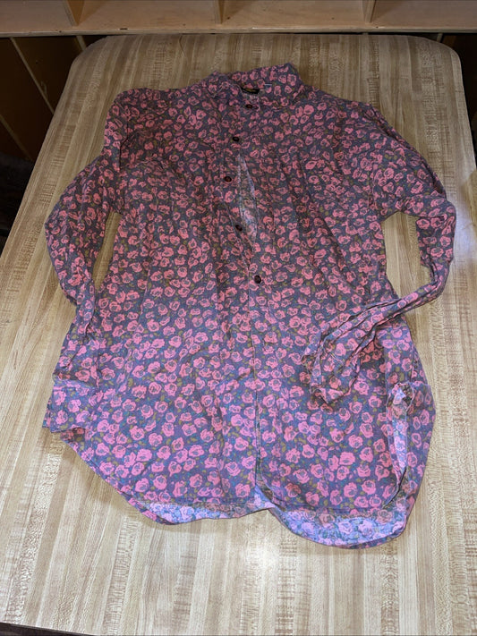 Vintage Permit Permit Button Up Large 