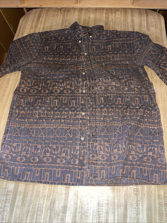 reyn spooner hawaiian shirt large