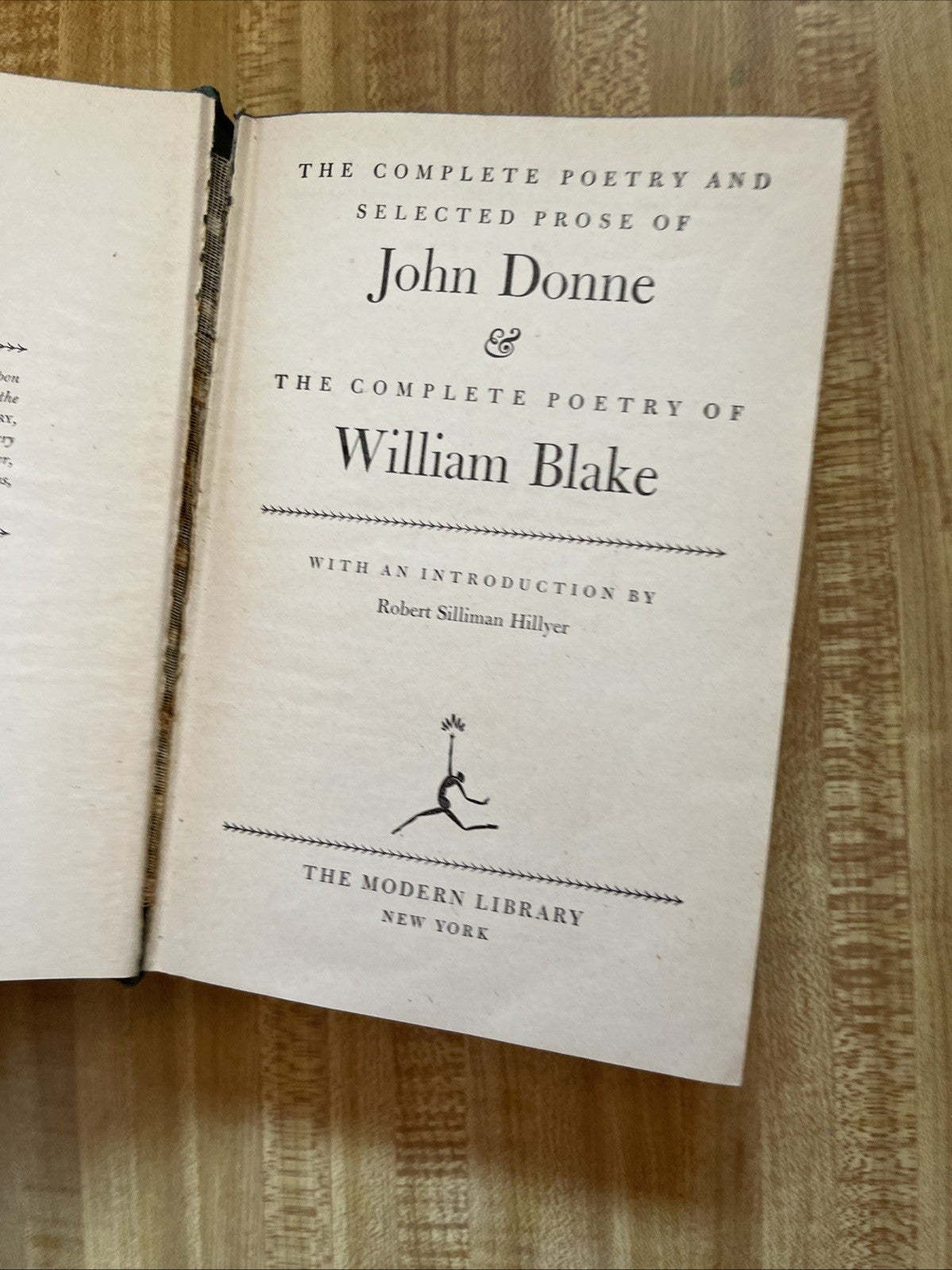 Complete Poetry Of John Donne & William Blake Hardcover First Edition 