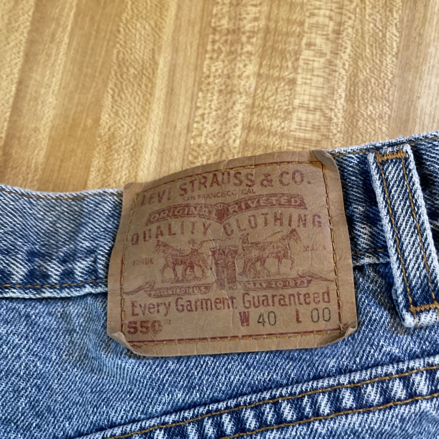 Vintage Made In USA Levi’s 550 Jorts 40