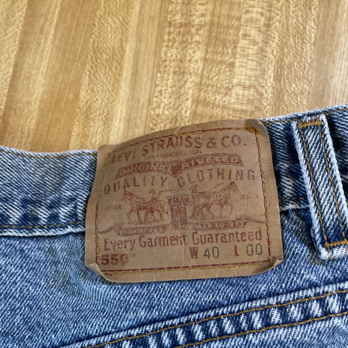 Vintage Made In USA Levi’s 550 Jorts 40