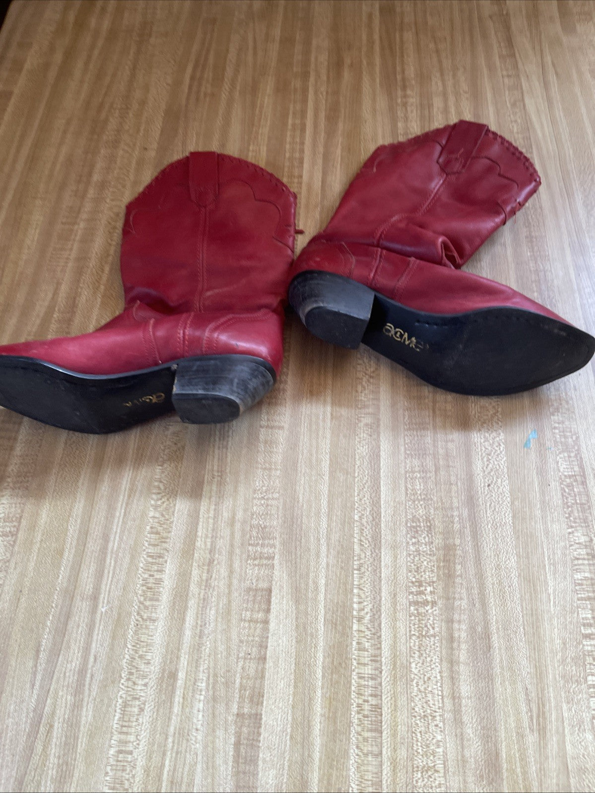 acme vintage cowgirl boots 6