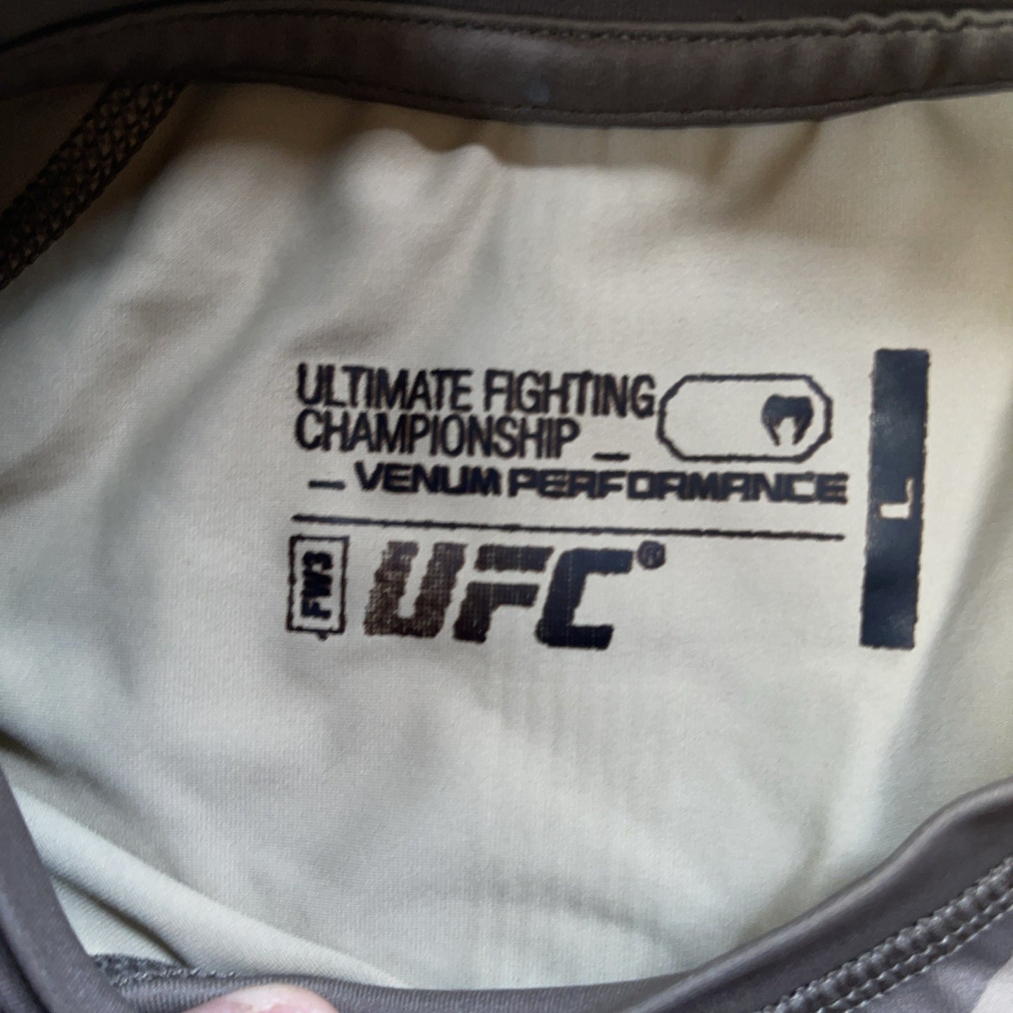 UFC X Venum Camo Long Sleeve Large NWT 