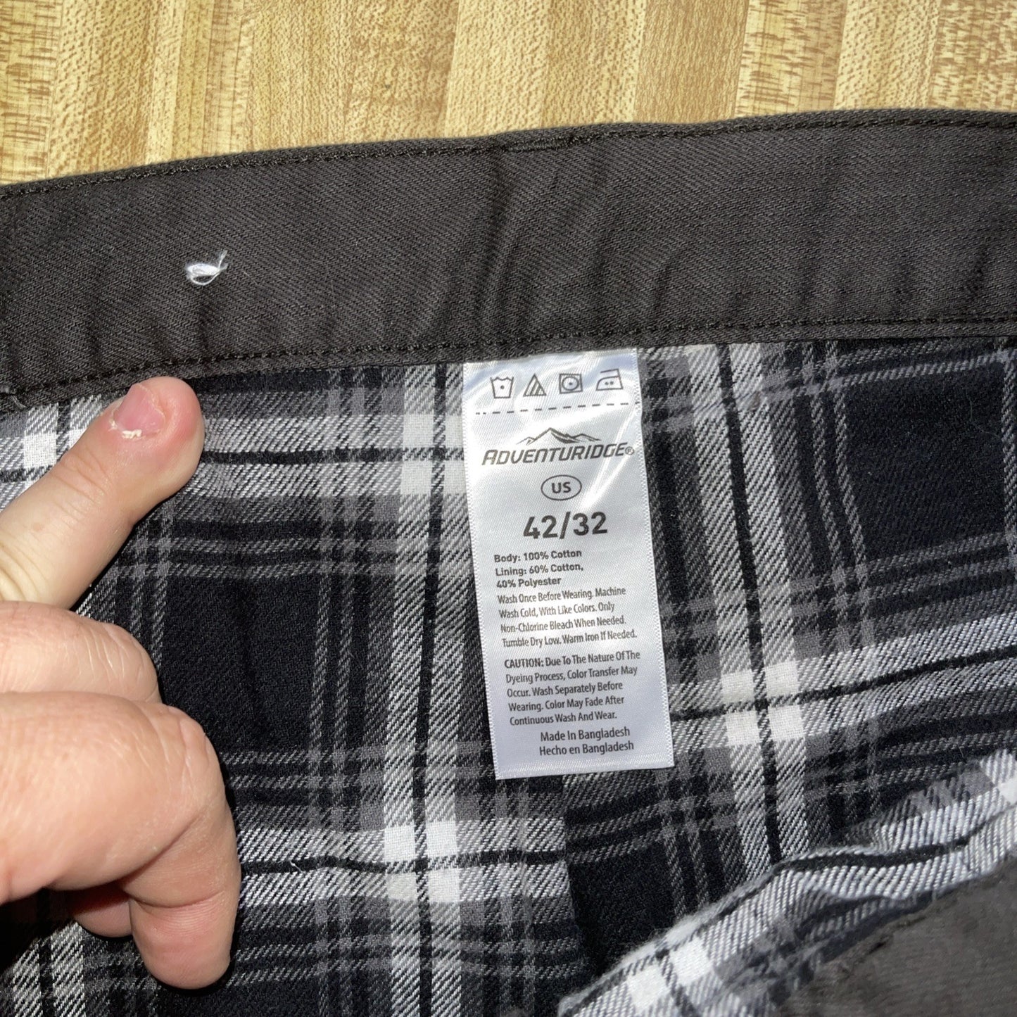 Adventuridge Flannel Lined Work Pants 42/32