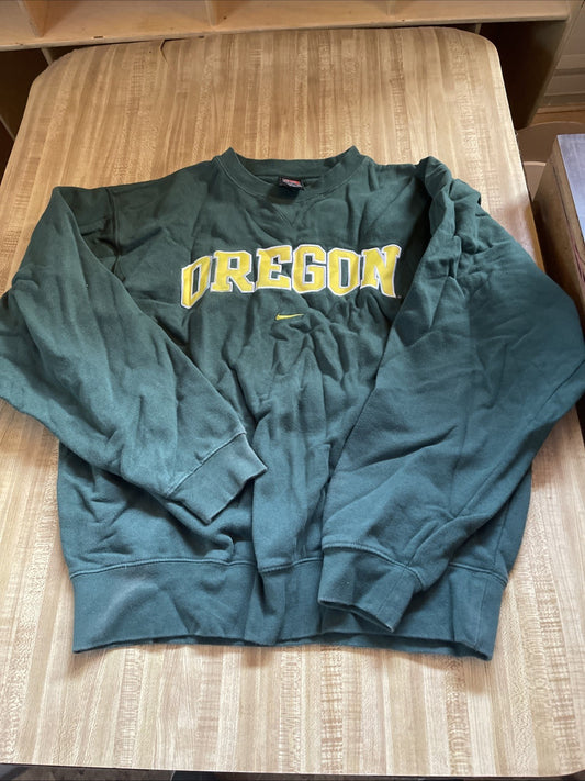 Vintage Nike Team Oregon Center Swoosh Sweatshirt Small 
