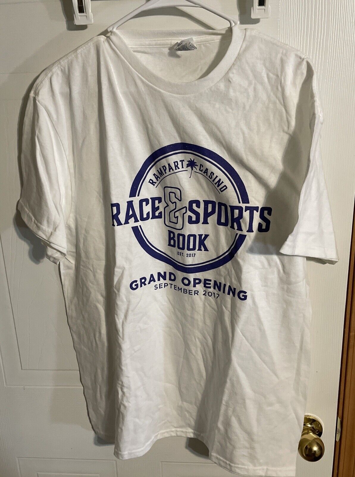 Rampart Casino Race & Sports Book Grand Opening T Shirt Large 