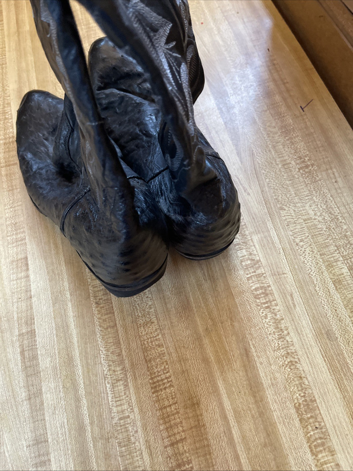 dan post full quill ostrich boots 9.5 D