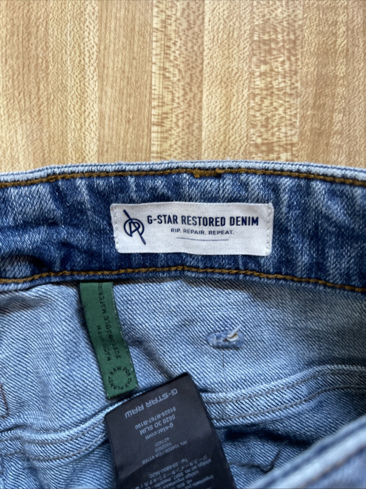 G Star Raw 5620 3D Slim Restored Denim Jeans 30/31