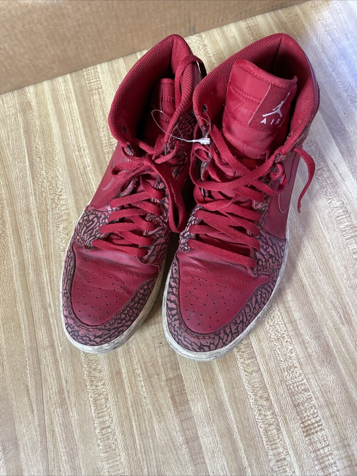 Size 11 - Air Jordan 1 Retro High Red Elephant