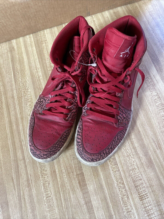 Size 11 - Air Jordan 1 Retro High Red Elephant