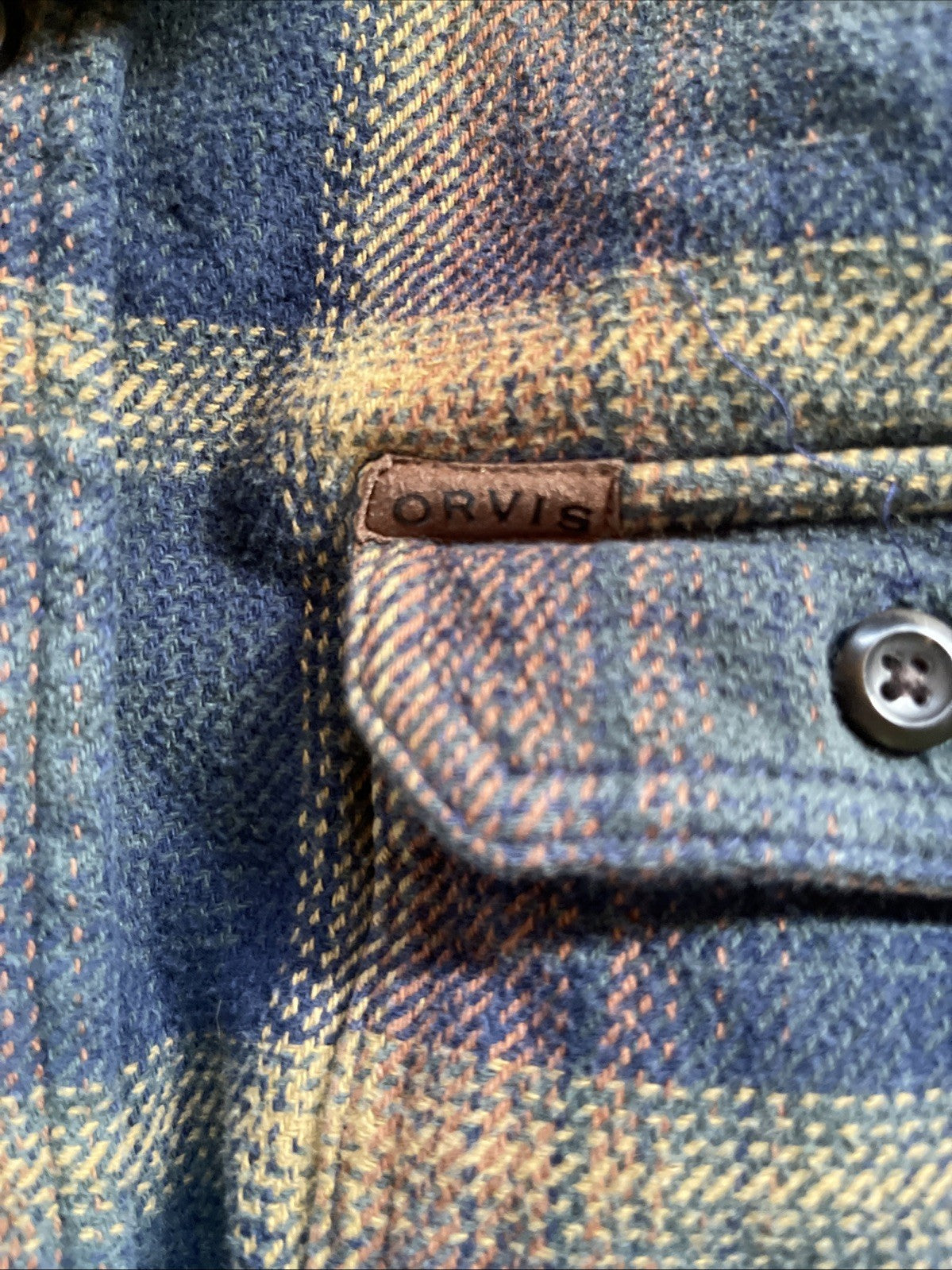 Orvis Heavy Flannel Shacket Medium 