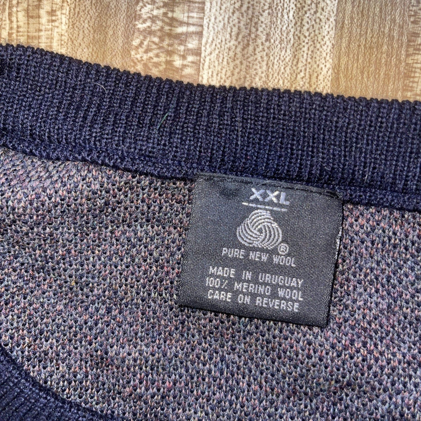Vintage Sweater Pure New Wool XXL 