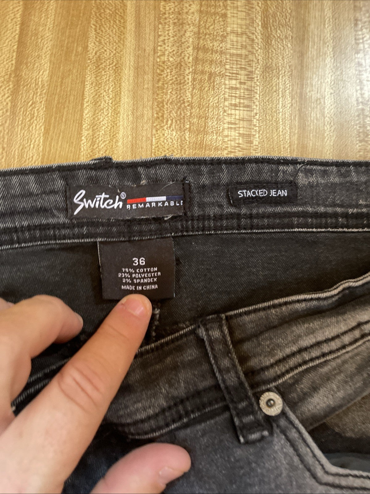 Switch Stacked Cargo Jeans 36/36