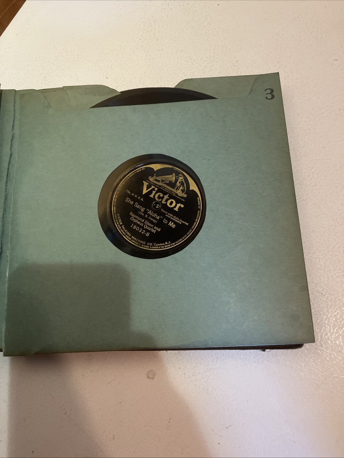 Antique Victor Victrola Record Collection Lot