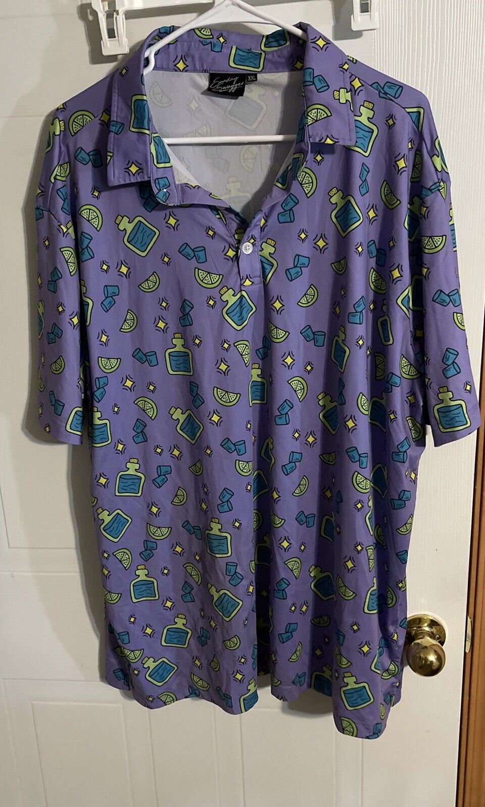 Sunday Swagger All Over Print Polo XXL 
