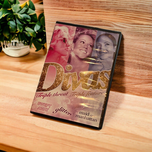 Divas- Triple Feature (DVD 2016) Madonna-  Mariah Carey- Jennifer Lopez 