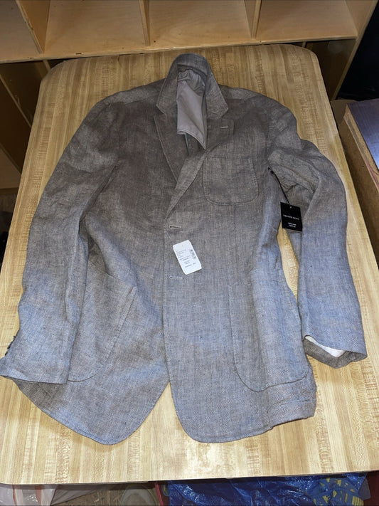 Saks Fifth Avenue Linen Blazer XL NWT Unstructured