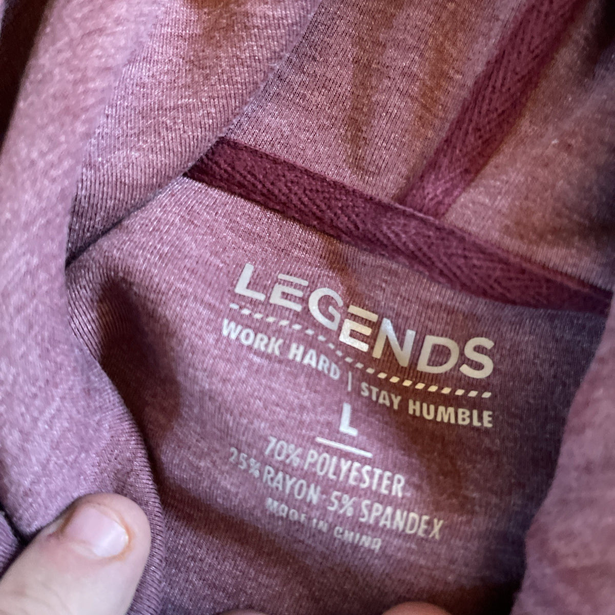 legends hoodie large