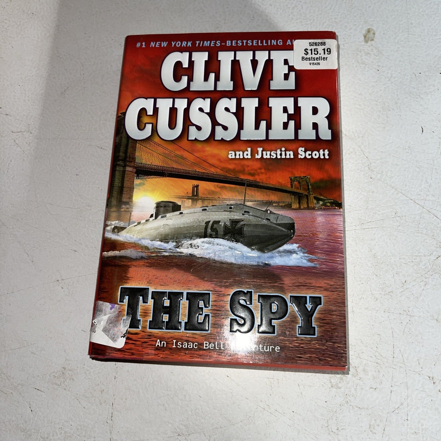 Spy by Justin Scott and Clive Cussler (2010, Hardcover)