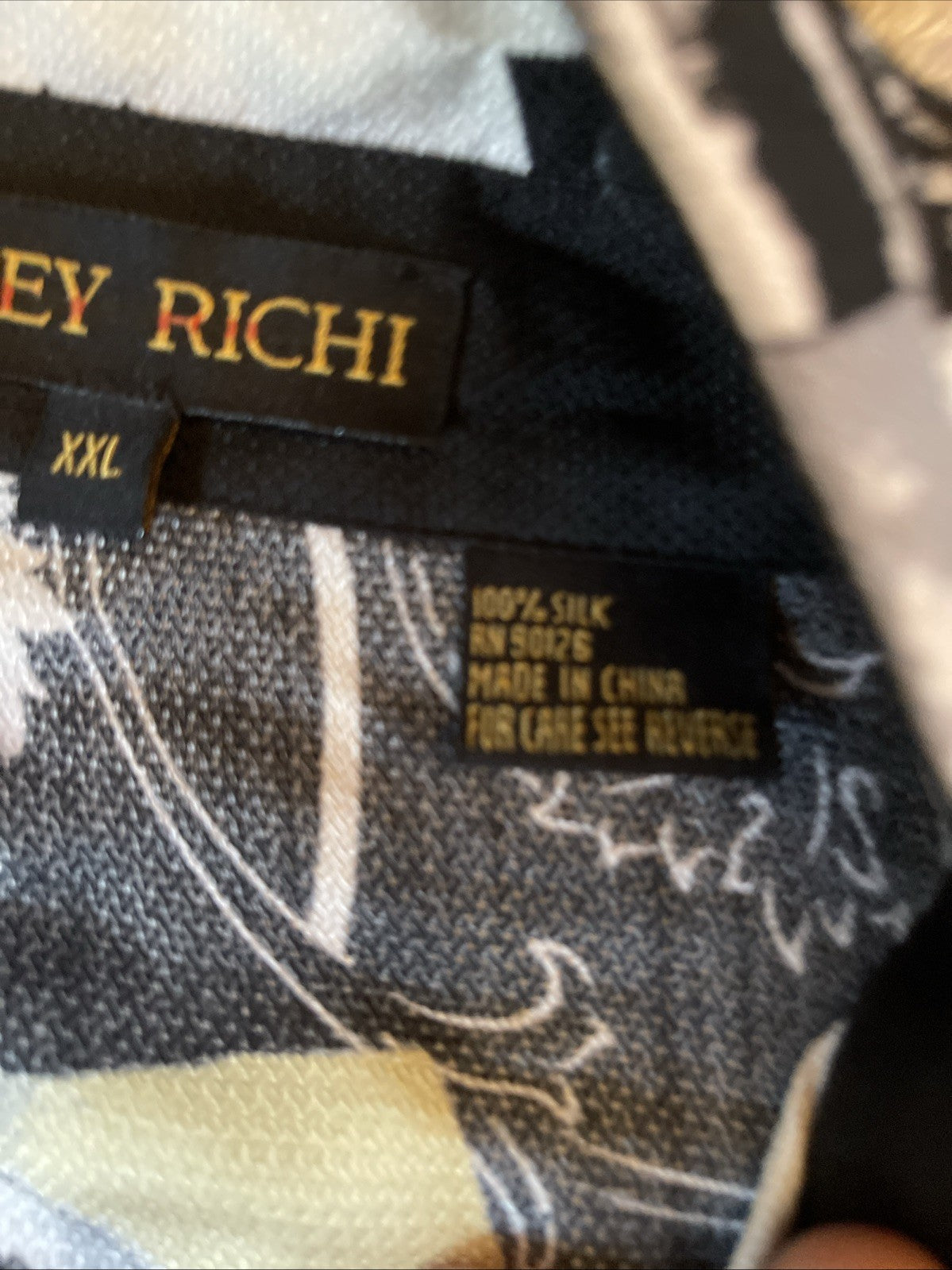 Vintage Joey Richi Silk Shirt XXL 