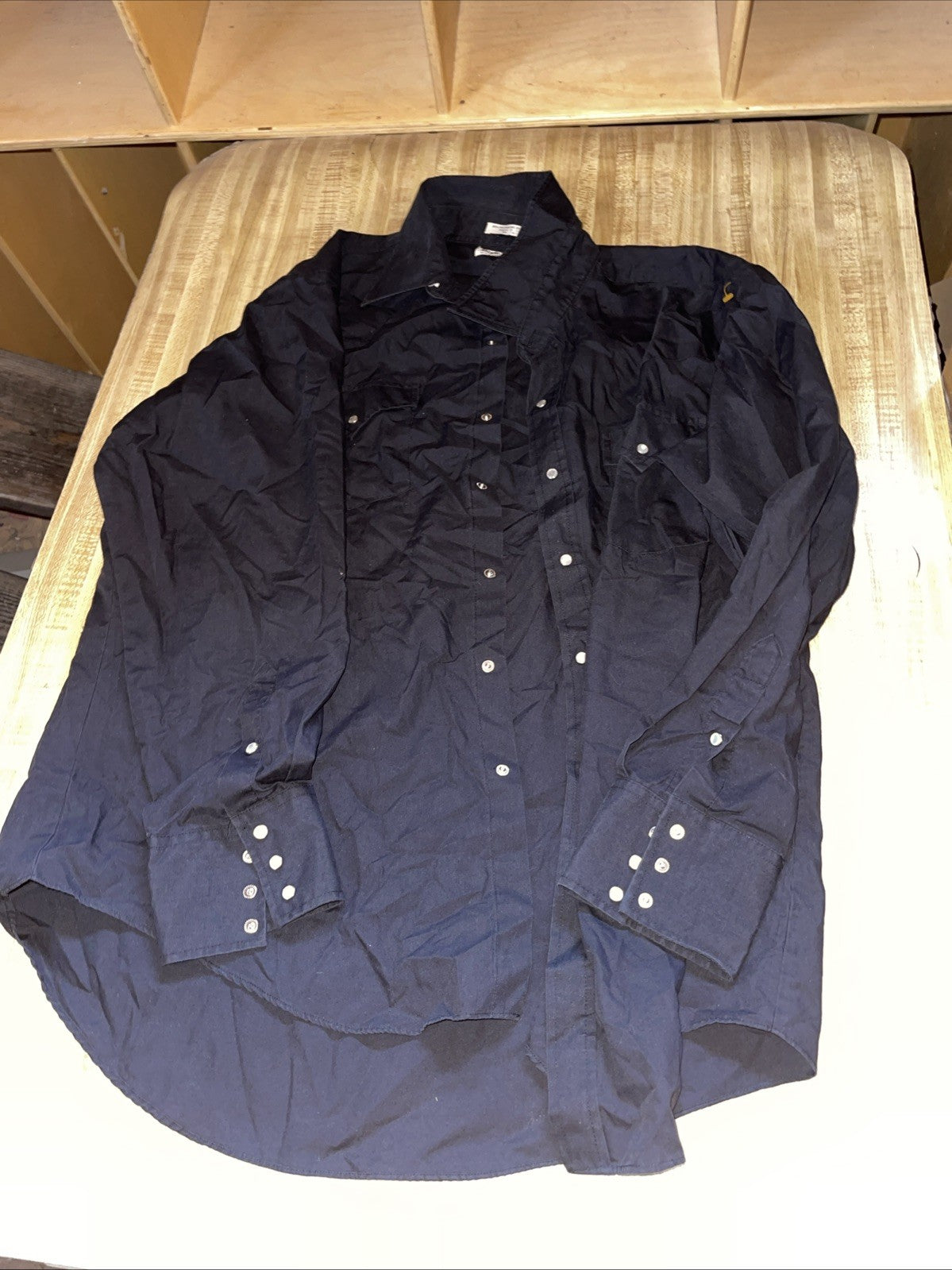 sheplers western shirt pearl snap 17.5