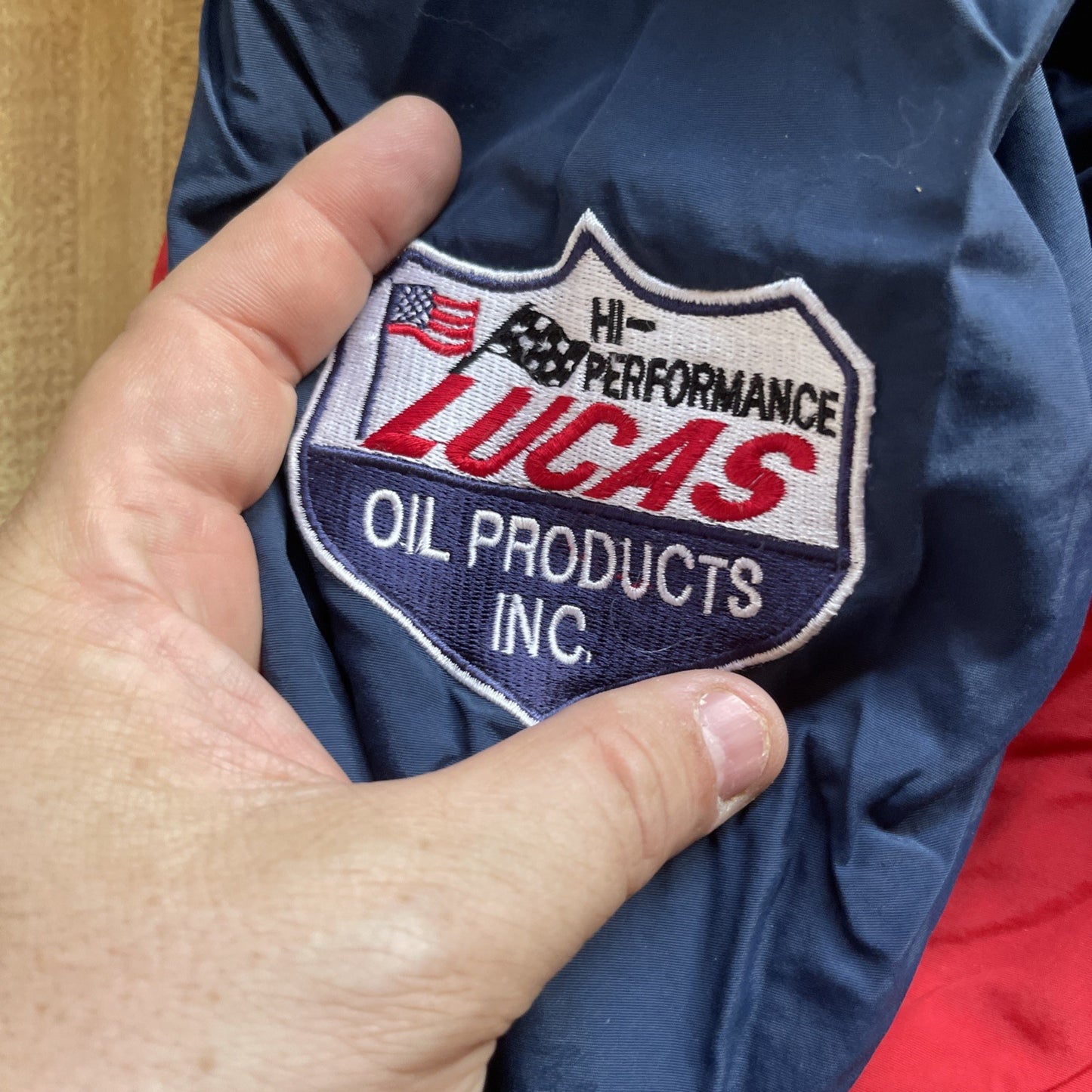 Vintage Lucas Oil Jacket Large 