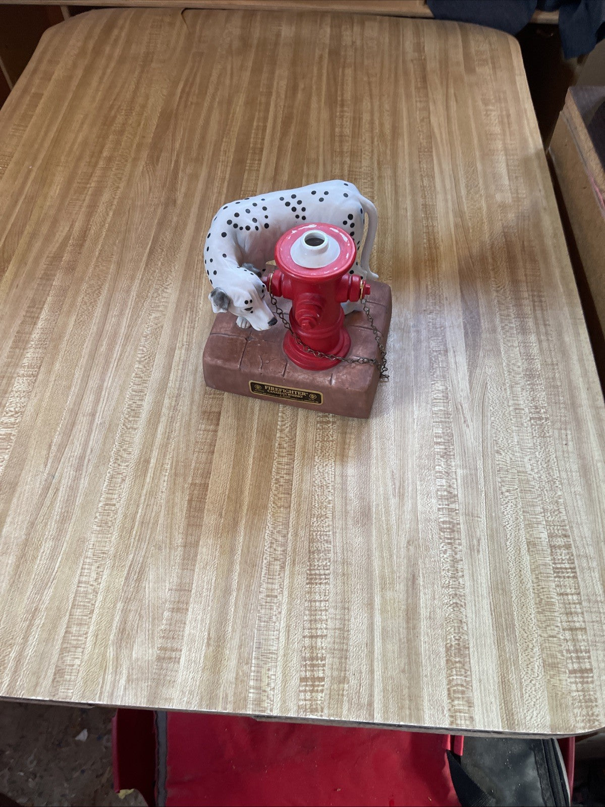 Rare Firefighter Canadian Whisky Decanter Anticipation Dalmation 1982 Vintage