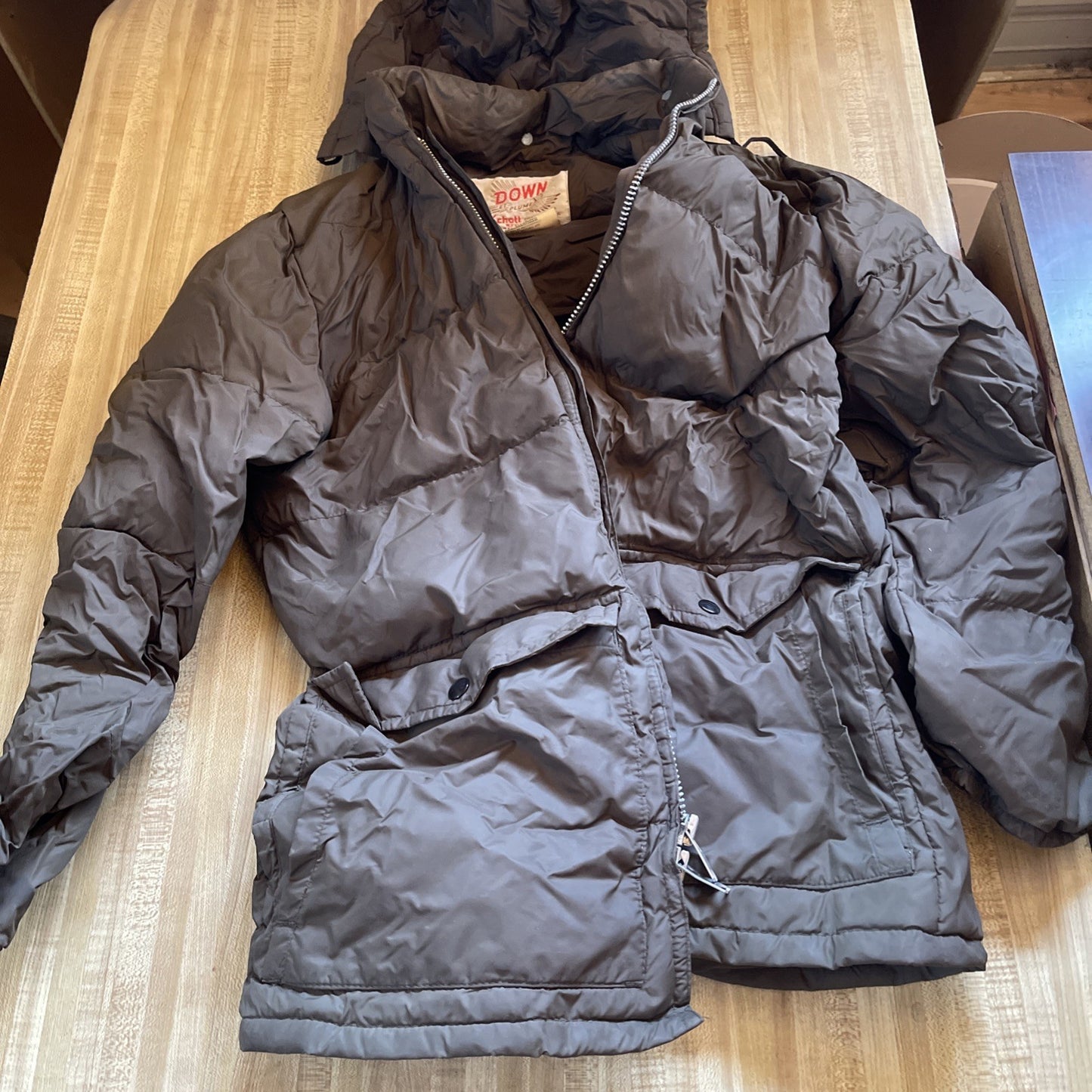 Vintage Schott Down Et Plume Coat Small 