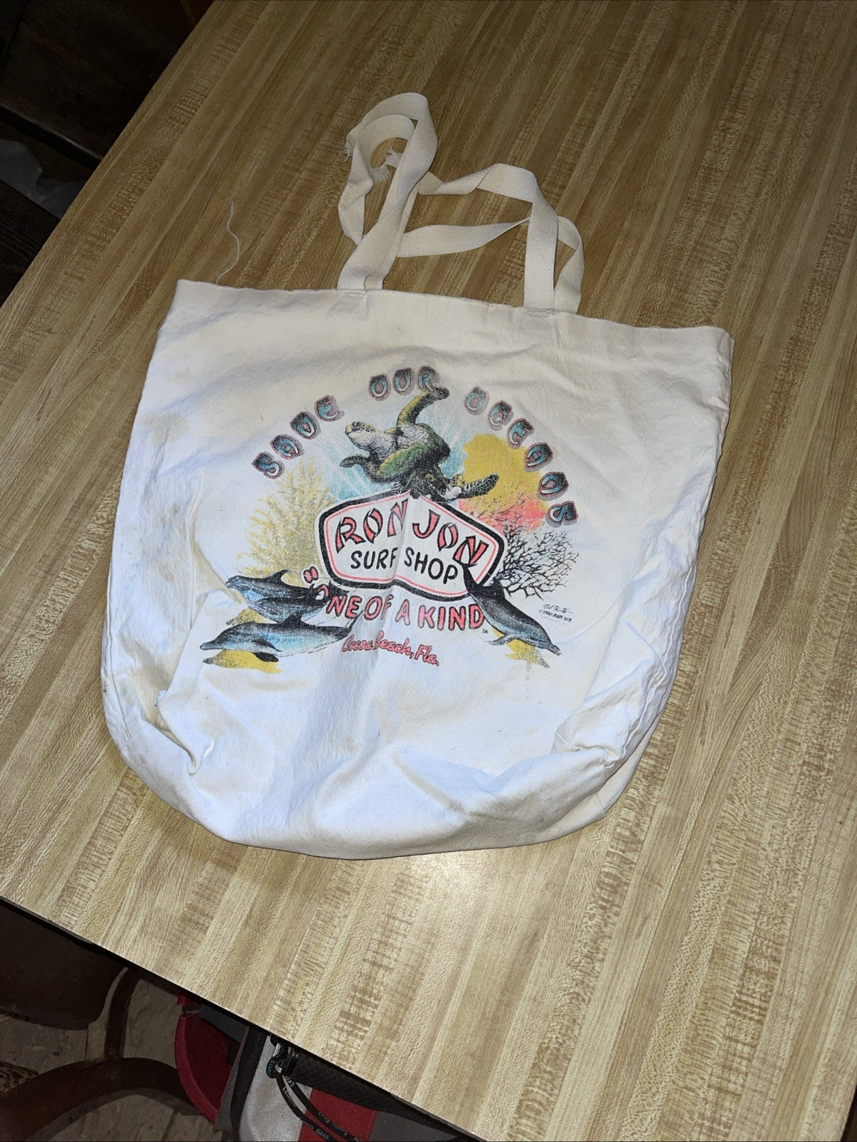 Vintage Ron Jon Surf Shop Tote Bag