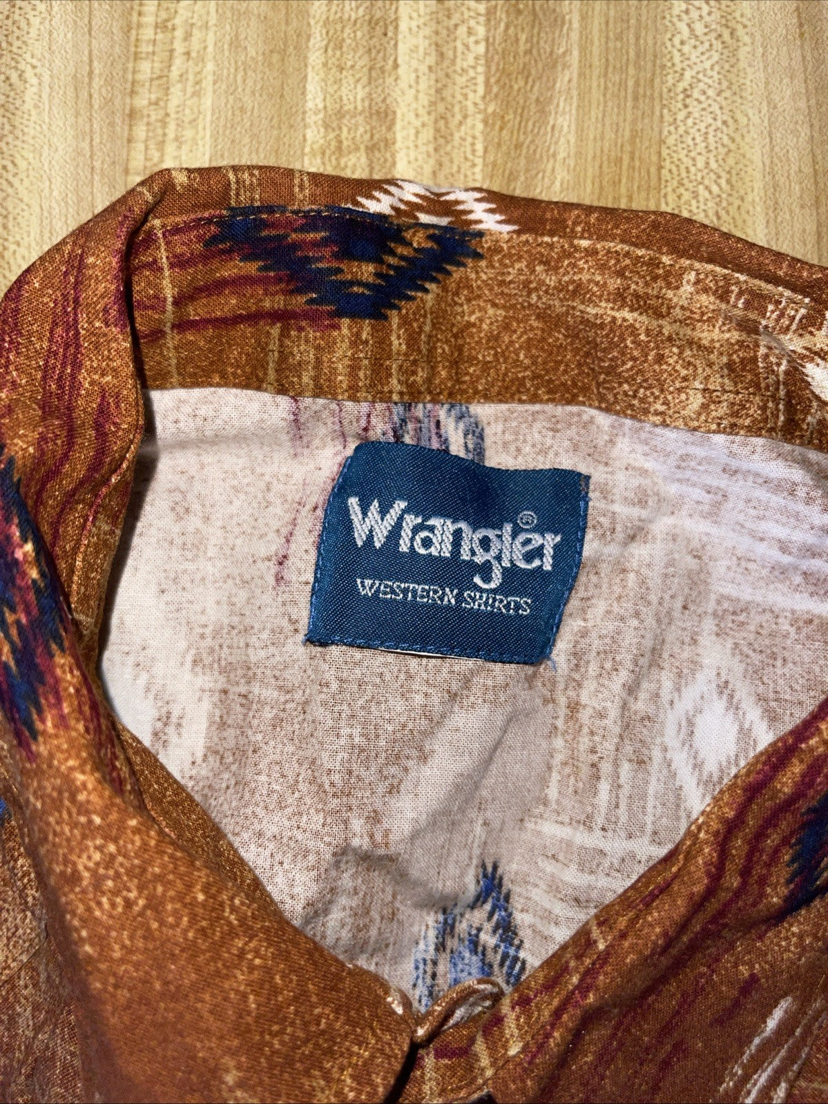 wrangler aztec pearl snap