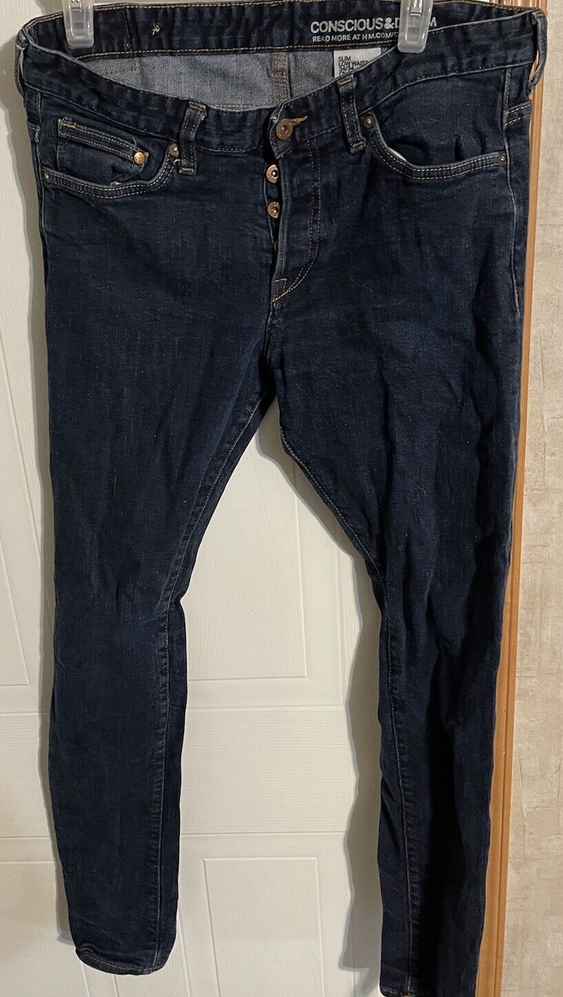 Conscious & Denim Slim Low Waist Jeans 34x34